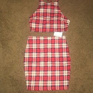 Plaid Naked Wardrobe 2 Piece